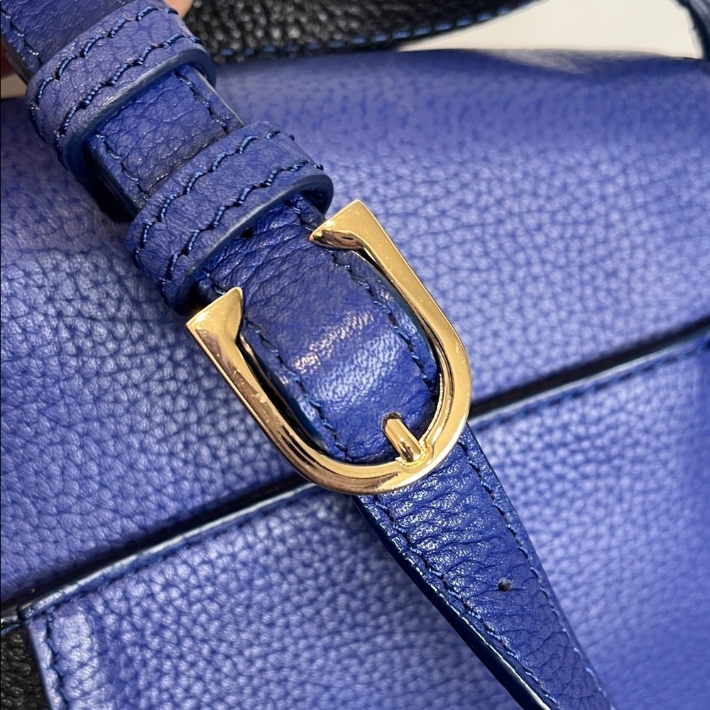 Botkier Valentina Crossbody Handbag/Blue & Black, Leather - Picture 7 of 14